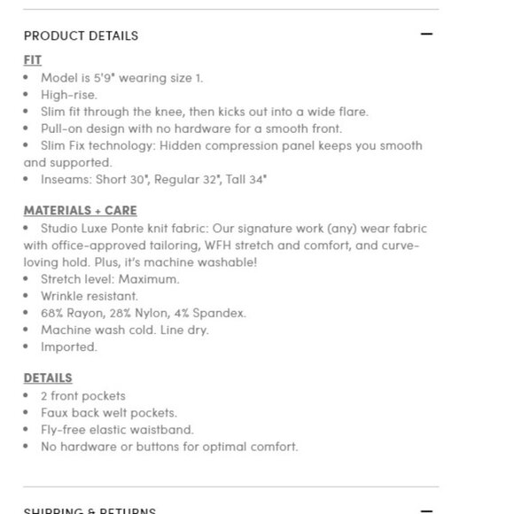 Torrid NWT size 4 Pocket Pixie Flare Studio Luxe Ponte High-Rise Pant - Picture 5 of 9